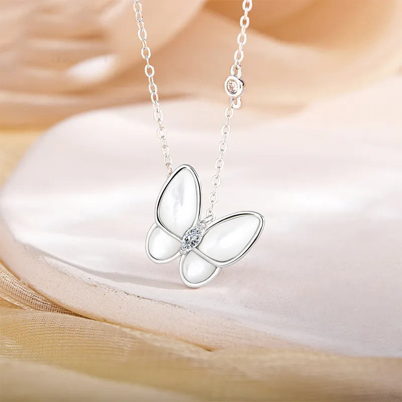 Long Fu S925 Silver Necklaces Women's-6