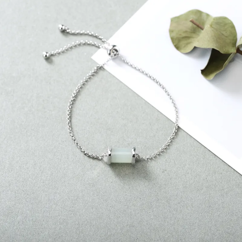Long Fu Hetian Jade Bracelets White Jade/Pale Greenish White Jade Women's-3