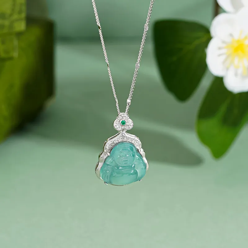 Long Fu Glutinous Jade S925 Silver Women's-5