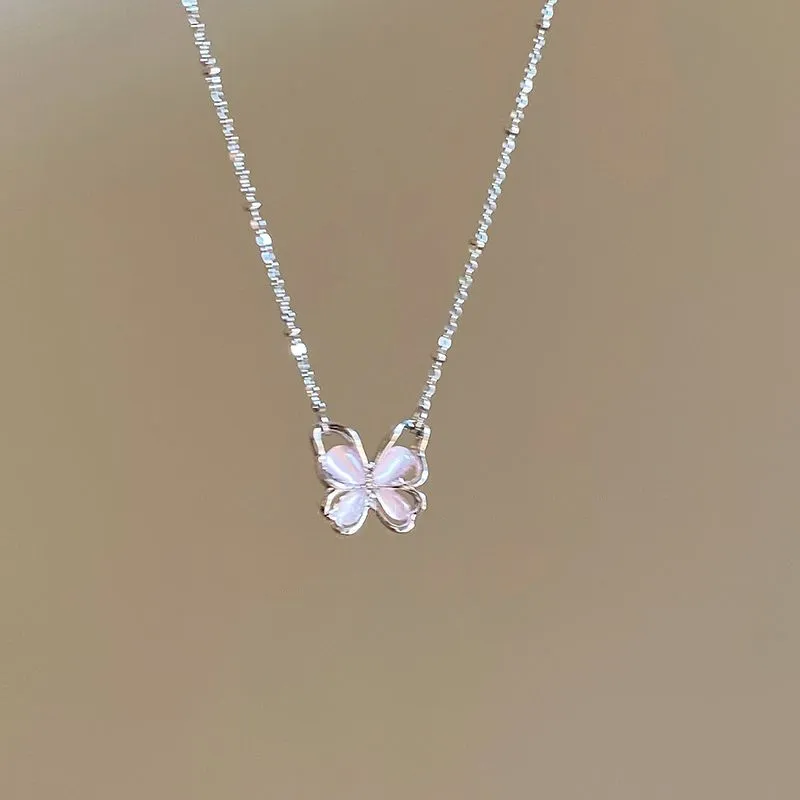 Long Fu Glass Cat Eye Necklaces Women's-2