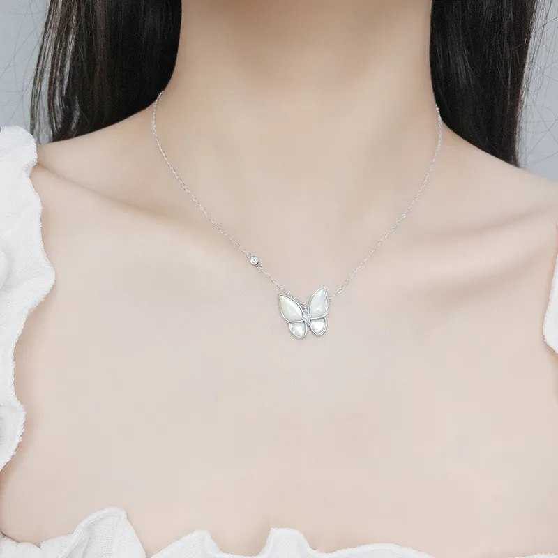Long Fu S925 Silver Necklaces Women's-2
