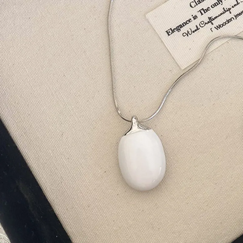 Long Fu Enamel Necklaces Women's-3