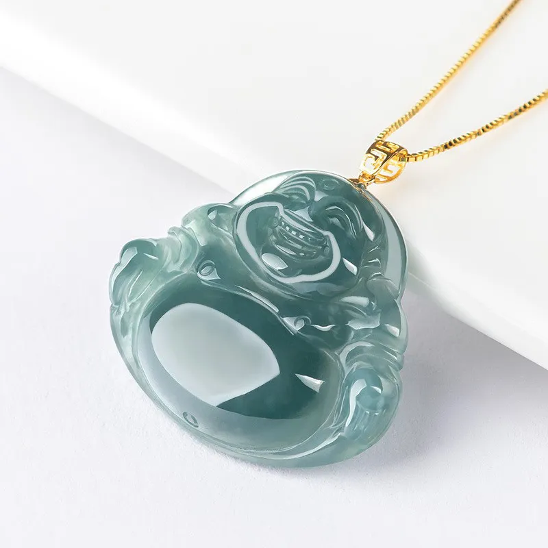 Long Fu Ice Glutinous 18K Gold Channel Set Necklace, Perfect Gift For Festivals Women's-2