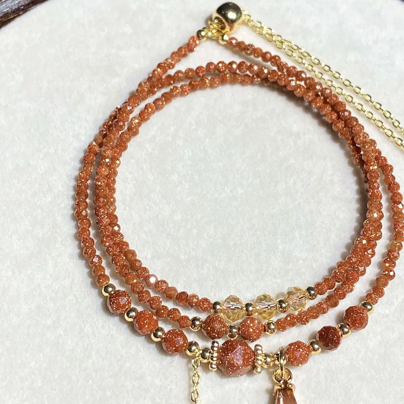 Long Fu Golden Sandstone Bracelets Women's-3