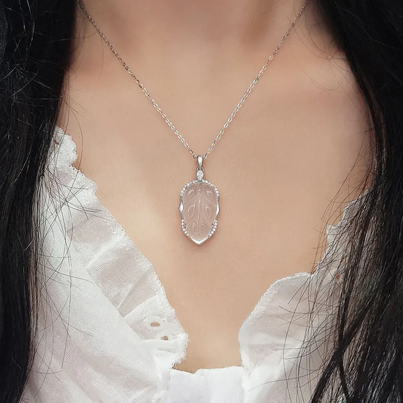 Long Fu Chalcedony Necklaces Women's-5