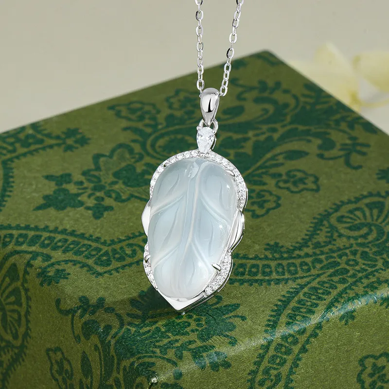 Long Fu Chalcedony Necklaces Women's-4