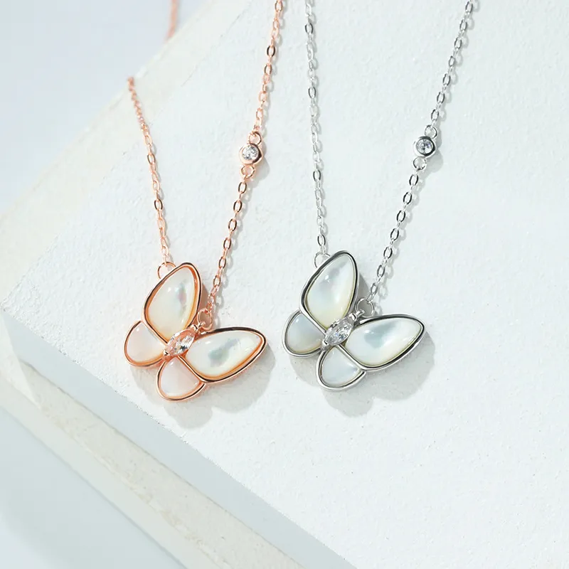 Long Fu S925 Silver Necklaces Women's-1