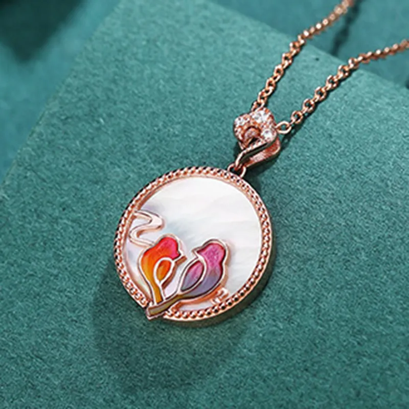 Long Fu S925 Silver Necklaces Women's-2