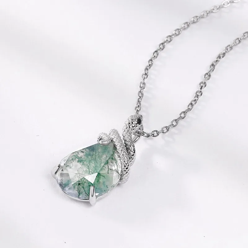 Long Fu Agate Necklaces Women's-2