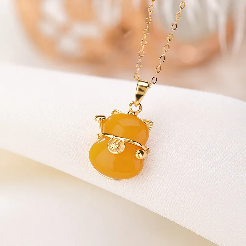 Long Fu Beeswax Necklaces Women's-2