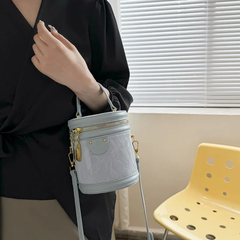 NATTY Pu One Shoulder Handbags Small Size Women's White/Silver/Black/Blue/Pink-25