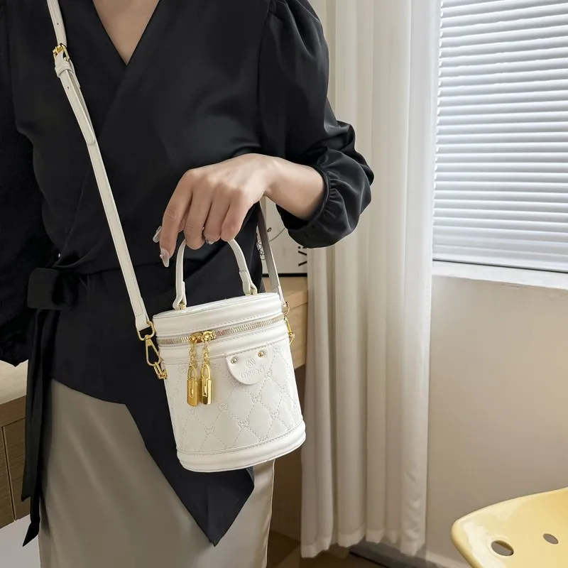 NATTY Pu One Shoulder Handbags Small Size Women's White/Silver/Black/Blue/Pink-5