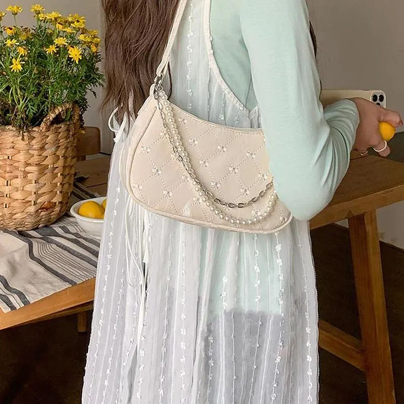 NATTY PU Shoulder Bag Women's White-19