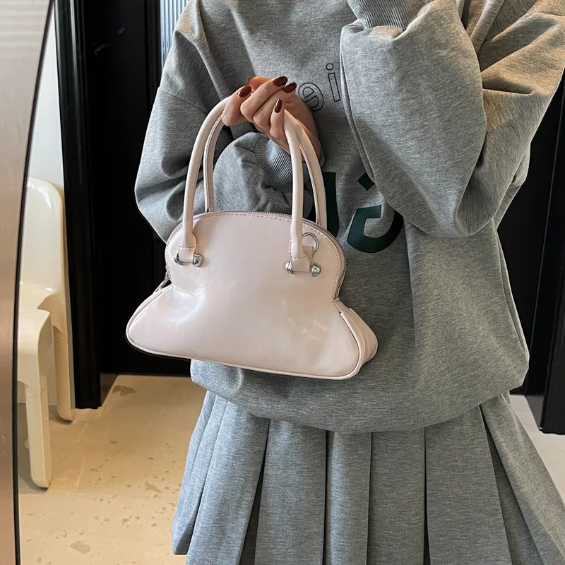 NATTY PU Shoulder Bag Crossbody Bag Handbag Regular Women's White/Pink/Cream Blue/Purple/Black-12