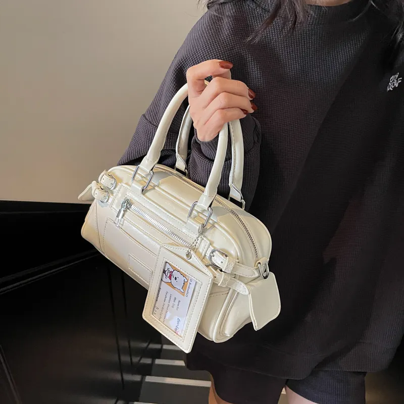NATTY PU Boston Bag Handbags Unisex Multicolor-4