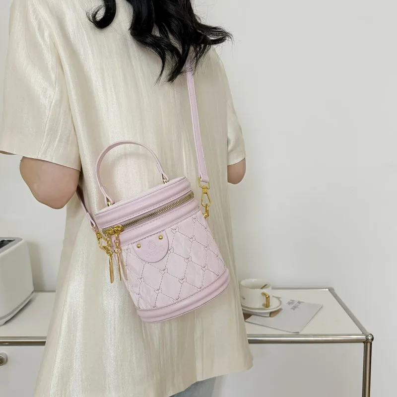 NATTY Pu One Shoulder Handbags Small Size Women's White/Silver/Black/Blue/Pink-30