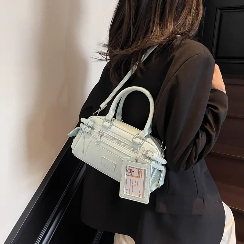 NATTY PU Boston Bag Handbags Unisex Multicolor-16