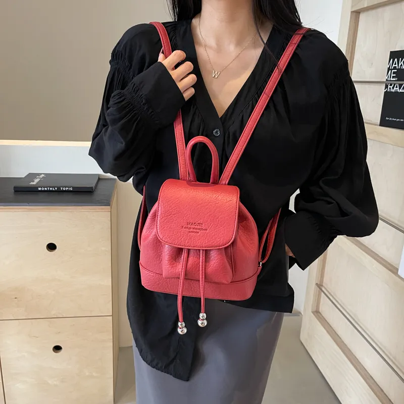 NATTY PU Backpack Unisex Black/Silver/White/Red/Yellow-27