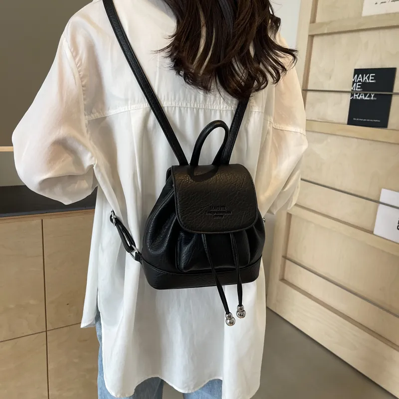 NATTY PU Backpack Unisex Black/Silver/White/Red/Yellow-17