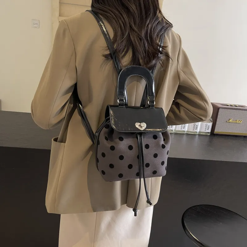 NATTY Fabric Backpacks Backpack Women's Gray-3