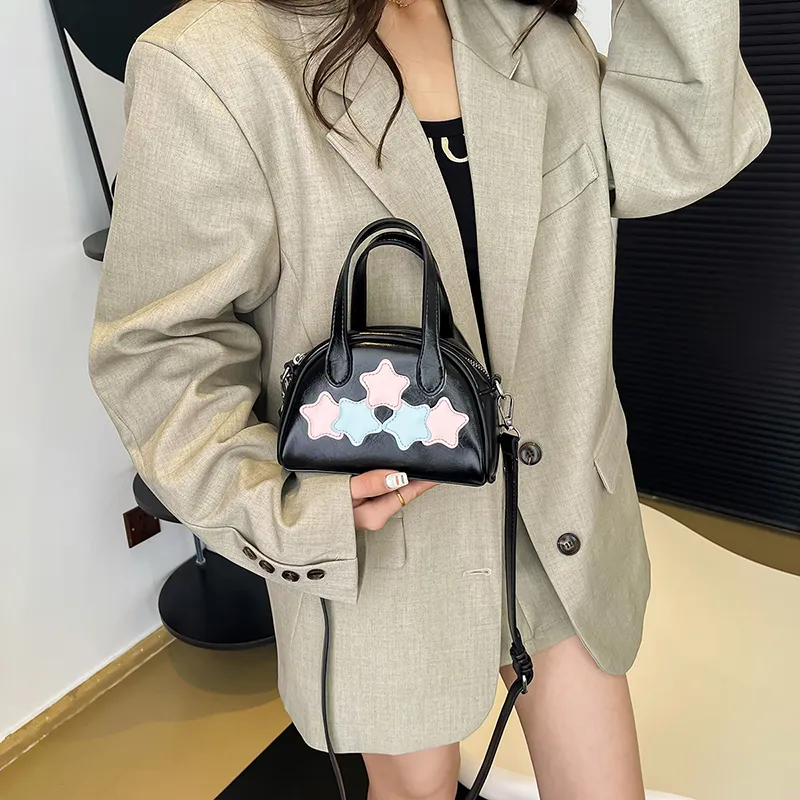 NATTY Pu Shoulder Bag, Crossbody Bag, Handbag Regular Women's Ecru/Silver/Black-40
