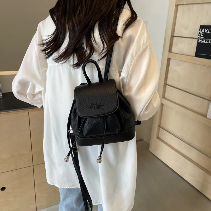 NATTY PU Backpack Unisex Black/Silver/White/Red/Yellow-20