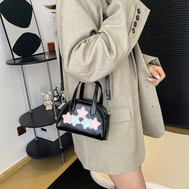 NATTY Pu Shoulder Bag, Crossbody Bag, Handbag Regular Women's Ecru/Silver/Black-38