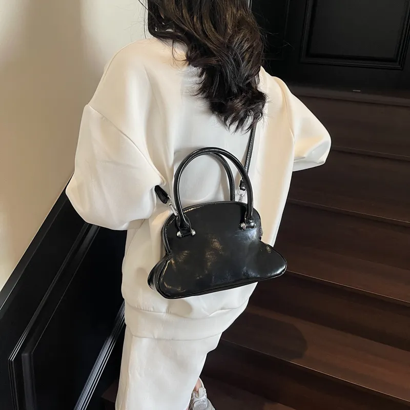NATTY PU Shoulder Bag Crossbody Bag Handbag Regular Women's White/Pink/Cream Blue/Purple/Black-34