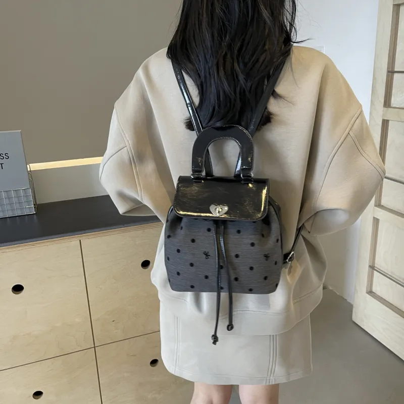 NATTY Fabric Backpacks Backpack Women's Gray-10