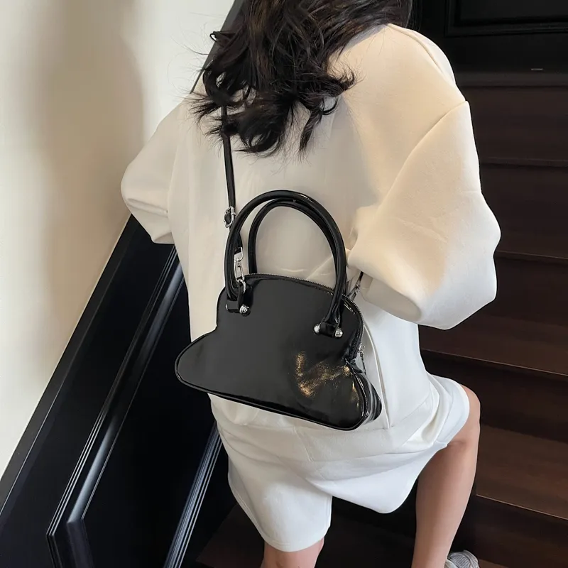 NATTY PU Shoulder Bag Crossbody Bag Handbag Regular Women's White/Pink/Cream Blue/Purple/Black-32