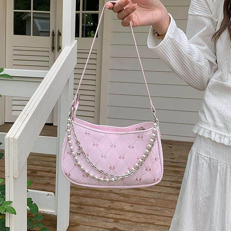 NATTY PU Shoulder Bag Women's White-14