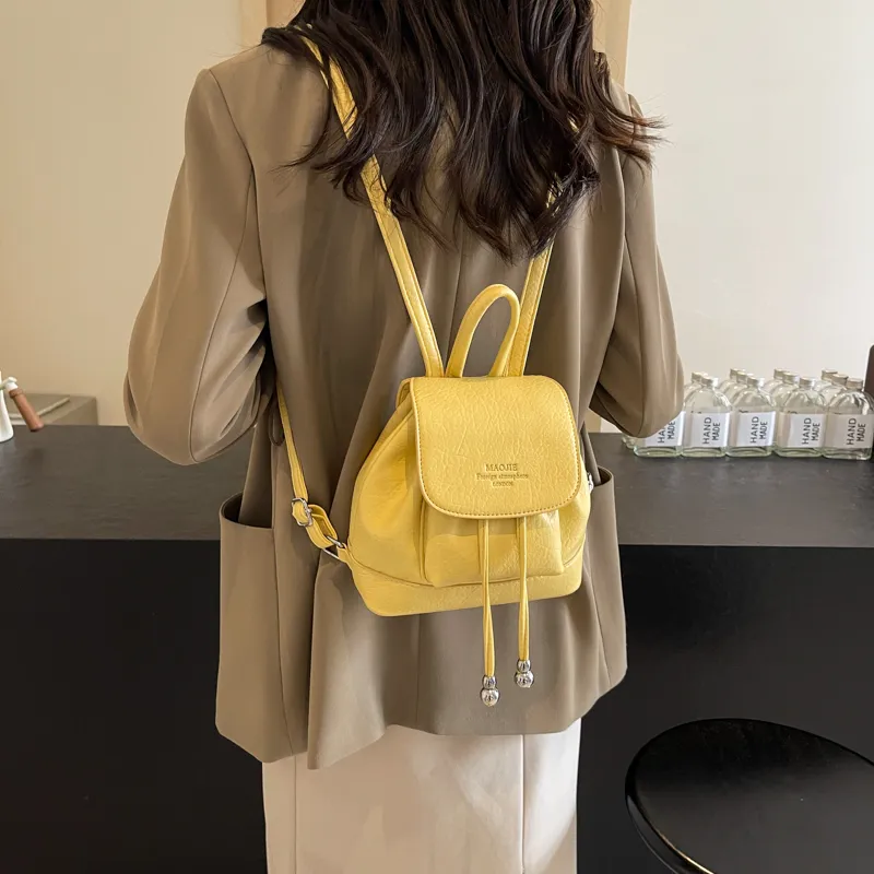 NATTY PU Backpack Unisex Black/Silver/White/Red/Yellow-30