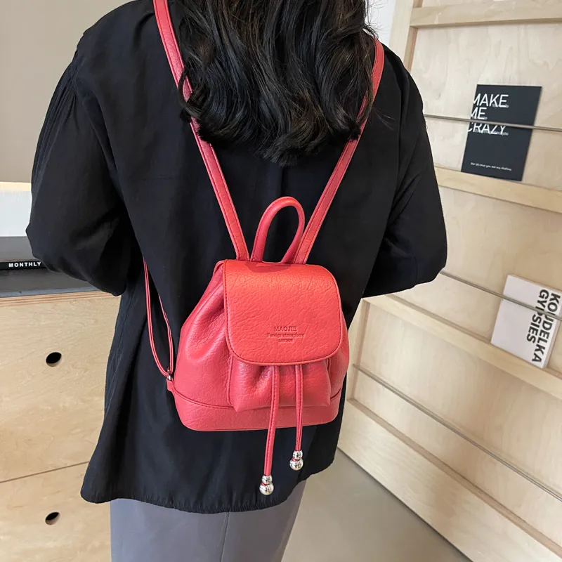 NATTY PU Backpack Unisex Black/Silver/White/Red/Yellow-25
