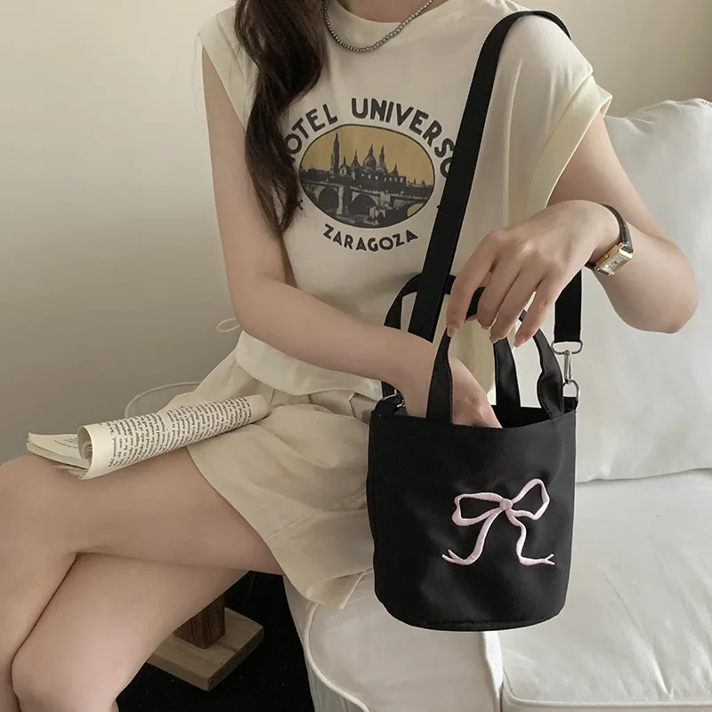 NATTY PU Shoulder Bag, Crossbody Bag, Handbag Trumpets Women's Ecru/Black/Pink-9
