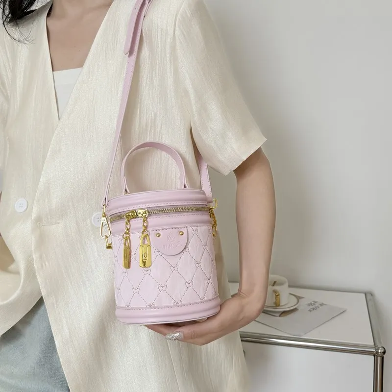 NATTY Pu One Shoulder Handbags Small Size Women's White/Silver/Black/Blue/Pink-31