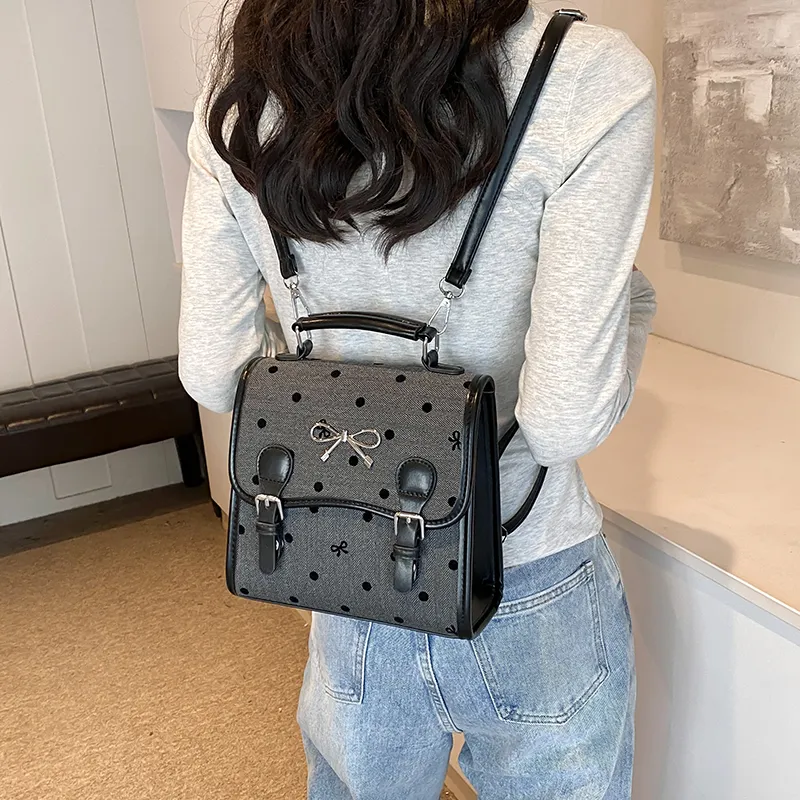 NATTY PU Gray/Black Small Size Women's-17