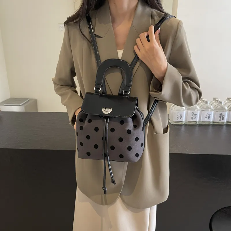 NATTY Fabric Backpacks Backpack Women's Gray-2