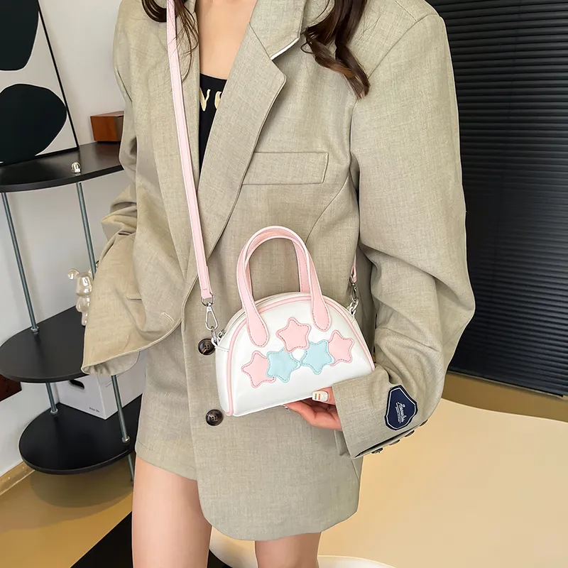 NATTY Pu Shoulder Bag, Crossbody Bag, Handbag Regular Women's Ecru/Silver/Black-2