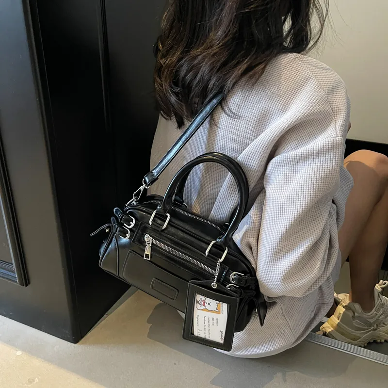 NATTY PU Boston Bag Handbags Unisex Multicolor-23
