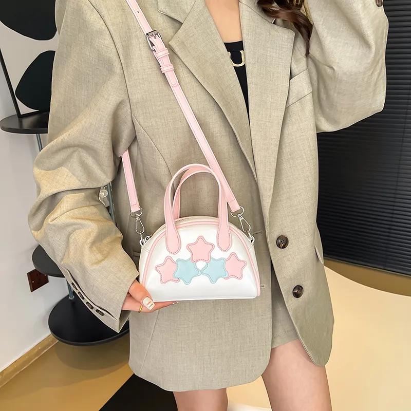 NATTY Pu Shoulder Bag, Crossbody Bag, Handbag Regular Women's Ecru/Silver/Black-24