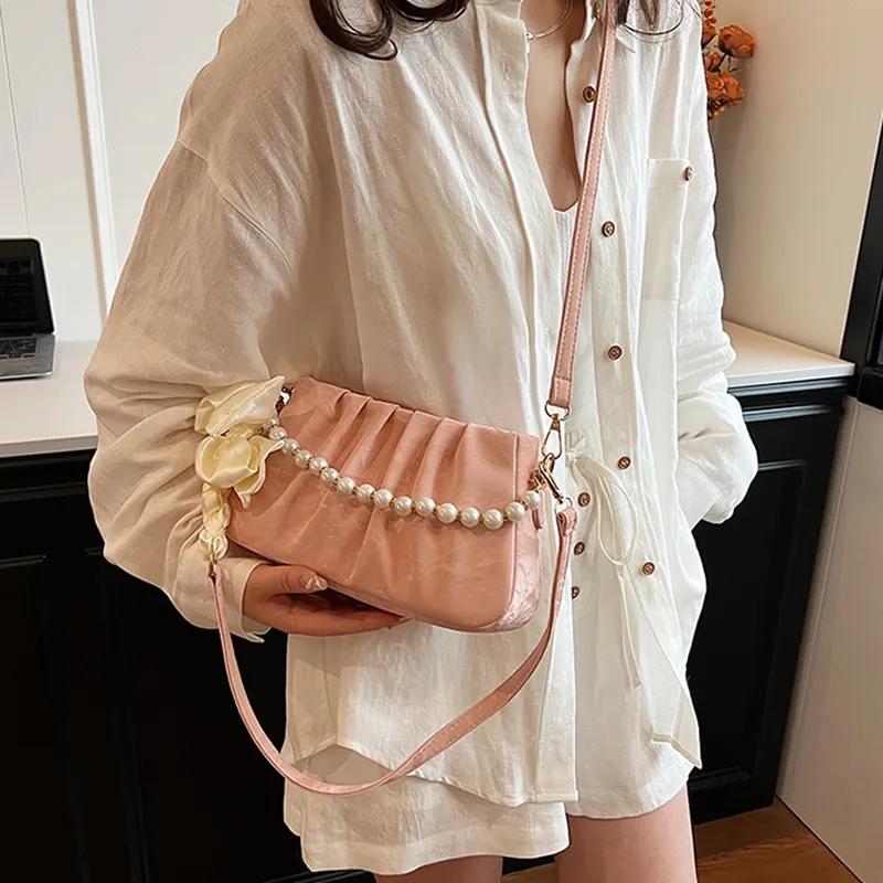 NATTY PU Crossbody Bag Shoulder Bag Regular Women's Ecru/Pink/Black/Khaki-19