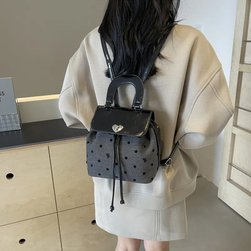 NATTY Fabric Backpacks Backpack Women's Gray-9