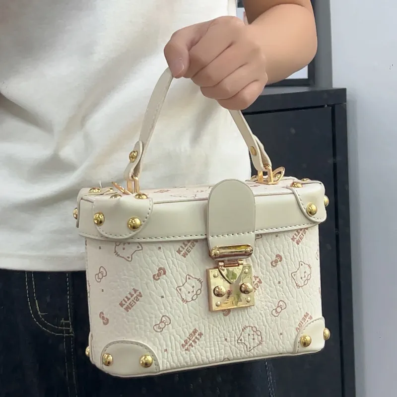 NATTY PU Shoulder Bag, Handbag, Crossbody Bag Women's Pink/Ecru/Brown-9