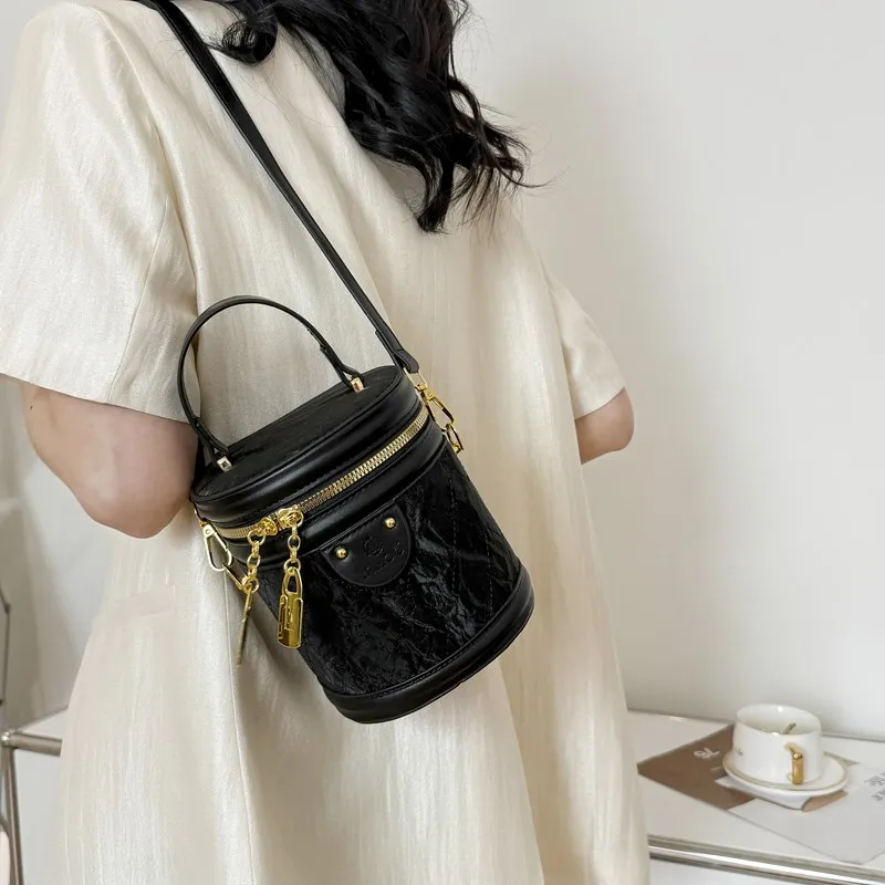 NATTY Pu One Shoulder Handbags Small Size Women's White/Silver/Black/Blue/Pink-18