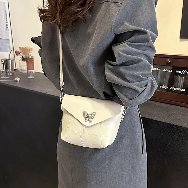 Versman PU Shoulder Bag Medium Size Women's Pink/White/Blue-12