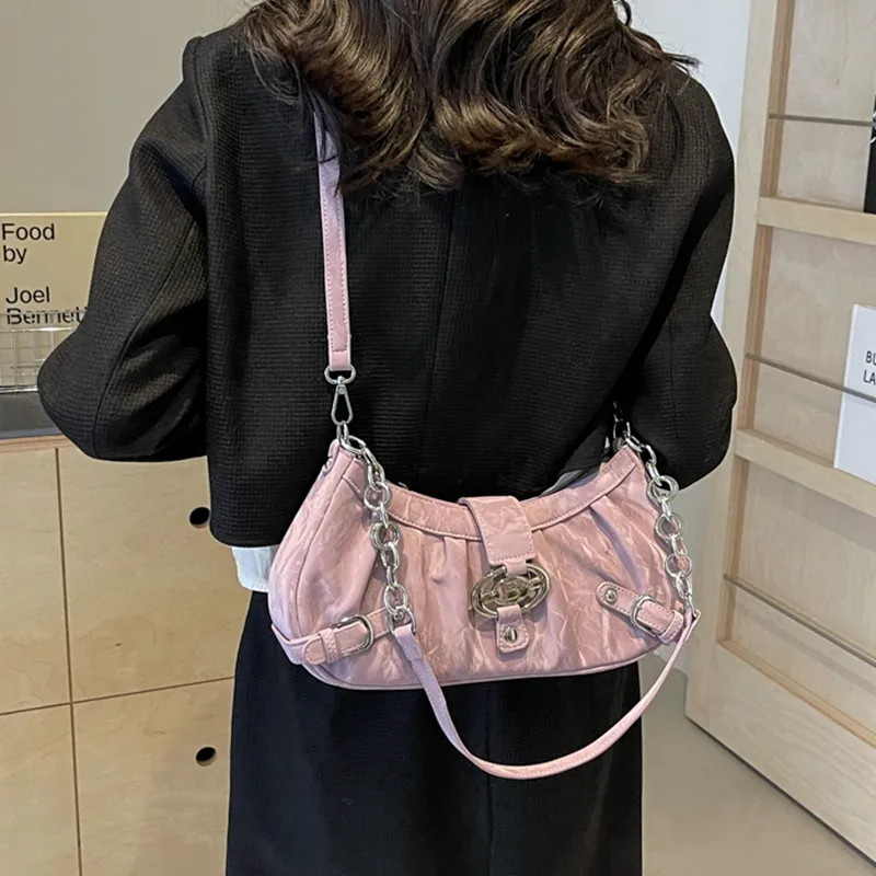 Versman PU Shoulder Bag, Crossbody Bag Regular Women's Purple/Khaki/Pink-24