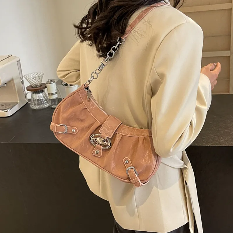 Versman PU Shoulder Bag, Crossbody Bag Regular Women's Purple/Khaki/Pink-35