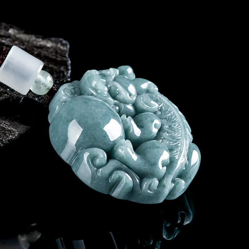 Jade Is Boundless Glutinous Jade Jadeite Necklaces Unisex-4