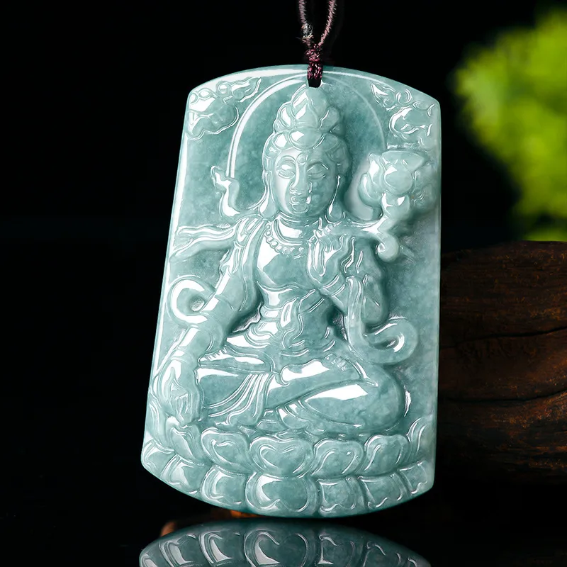 Jade Is Boundless Bean Type Jadeite Necklaces Unisex-1
