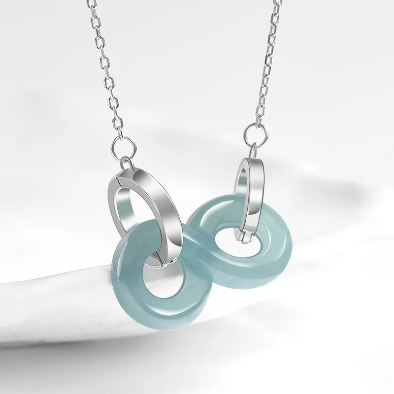 Jade Is Boundless Ice Glutinous Jadeite Necklaces Women's-3
